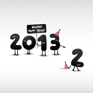 Funny 2013 New Year's Eve greeting card